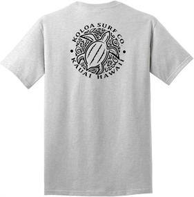 img 1 attached to Koloa Surf Hawaiian Honu Turtle Heavyweight Tees: Ride the Wave of Style and Comfort!