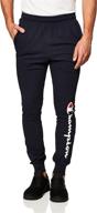 🏃 powerblend fleece joggers for men, left leg - champion logo