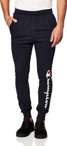 img 4 attached to 🏃 Powerblend Fleece Joggers for Men, Left Leg - Champion