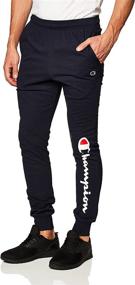 img 3 attached to 🏃 Powerblend Fleece Joggers for Men, Left Leg - Champion