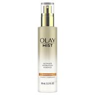 revitalize and hydrate your skin with olay face hydrating facial spray essence: energizing vitamin c mist with bergamot logo
