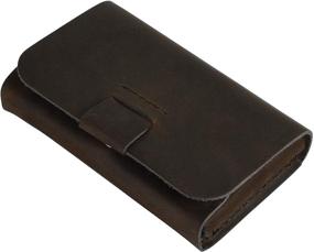 img 3 attached to 👔 Stylish and Secure: TXEsign Top Grain Genuine Leather Business Card Holder with Magnetic Closure