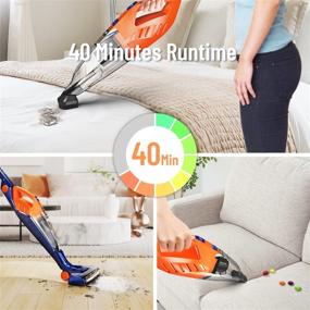 img 3 attached to 🔋 ORFELD Lightweight Cordless Rechargeable Vacuum with Extended Minimum Runtime