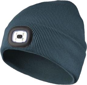 img 4 attached to 🧢 Attikee LED Lighted Beanie: Rechargeable Headlamp Cap for Outdoors - Perfect Tech Gift for Men, Dads, and Fathers!