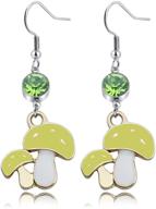 🍄 vibrant mushroom earring set: stylish pendant girls' jewelry collection logo