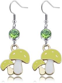 img 4 attached to 🍄 Vibrant Mushroom Earring Set: Stylish Pendant Girls' Jewelry Collection