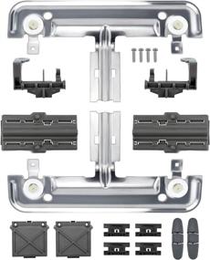 img 4 attached to W10712395 Набор металлических возможностей регулировки верхней корзины: набор из 18 запасных частей для посудомоечной машины 🔧 Whirlpool WDTA50SAHZ0 - совместимое с Kenmore AP5957560 W10350375 | Cenipar