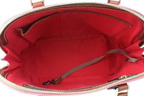 img 1 attached to Dooney &amp; Bourke Pebbled Leather 👜 Zip Zip Satchel Shoulder Bag Purse Handbag