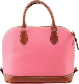 img 3 attached to Dooney &amp; Bourke Pebbled Leather 👜 Zip Zip Satchel Shoulder Bag Purse Handbag