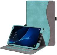 чехол fintie turquoise для samsung galaxy tab a 10,1 (2016 версия без s pen) - защита углов, многоугольная подставка для просмотра, карман, автоматическое включение / выключение - tab a 10,1 (sm-t580 / t585 / t587) логотип