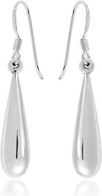 img 2 attached to Enhance Your Everyday Style with Rain Drop .925 Sterling Silver Dangle Earrings