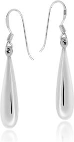 img 3 attached to Enhance Your Everyday Style with Rain Drop .925 Sterling Silver Dangle Earrings