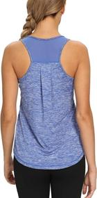 img 4 attached to 🏃 Stay Stylish and Comfortable with CNJUYEE Women's Racerback Tank Top - Perfect for Workouts, Yoga, and Running