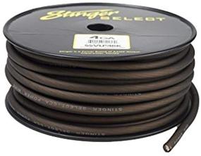 img 1 attached to 🔌 Stinger SSVLP4BK - High-Performance 4 Gauge Matte Black Power Wire - 100ft