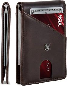 img 4 attached to 💼 Obsidian Men's Minimalist Leather Wallet with Enhanced Protection: Accessories, Card Cases & Money Organizers