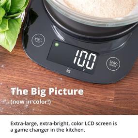 img 2 attached to 🍽️ Greater Goods Kitchen Table Top Scale: Ultra Accurate Model for Precise Food and Coffee Weighing, Ideal for Nutrition and Meal Prep, Measures in Grams, Ounces, Milliliters, and Pounds (Double Black)