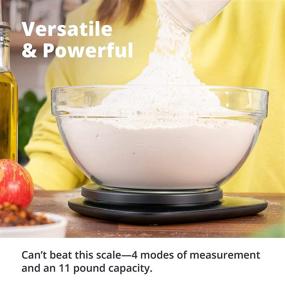 img 1 attached to 🍽️ Greater Goods Kitchen Table Top Scale: Ultra Accurate Model for Precise Food and Coffee Weighing, Ideal for Nutrition and Meal Prep, Measures in Grams, Ounces, Milliliters, and Pounds (Double Black)