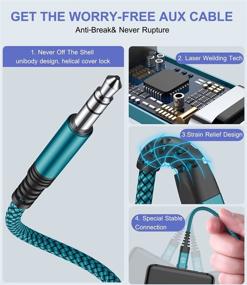 img 1 attached to 🔌 Аудио адаптер Sweguard USB C к Jack 3,5 мм - 4 фута, чип DAC, совместим с Samsung Galaxy S21 S20 Ultra, Note 20 10+, Google Pixel 5 4 3 2XL, iPad Pro - зеленый