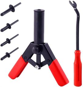 img 4 attached to 🔧 Swpeet 41-Piece Poly Rivet Gun Set with Rivet Removal Tool - Safe Metal or Plastic Clips Removal for All Plastic Rivets - Includes Free Fastener Remover - Fast Shipping