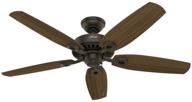 🏡✨ hunter fan company 53242 builder elite modern 52 inch ultra quiet indoor home ceiling fan - new bronze finish логотип