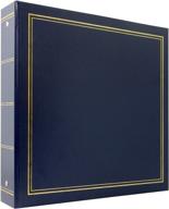 📸 mcs mbi library collection 400 pocket 4x6 photo album in blue: organize and preserve your precious memories effortlessly logo