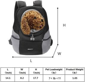 img 2 attached to BEIKOTT Cat Backpack Carriers: Ventilate Head 🐈 Out Design for Travel, Hiking & Outdoor Adventures