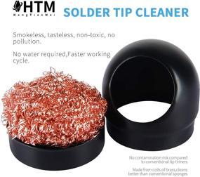 img 2 attached to 🔧 Soldering Accessories Kit: Brass Solder Iron Tip Cleaner + No-Clean Soldering Flux Paste (10g) + 50g Low Temp Solder Wire (Tin Lead 63/37 Rosin Core) - Ideal for Electronics, PCB Repairs, and More