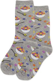 img 1 attached to HotSox Cereal Socks Heather Medium Sports & Fitness