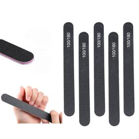 img 2 attached to KISSBUTY 12PCS Nail Files Emery Board: Double Sided 100 180 Grit, Washable Manicure Pedicure Nail File Set