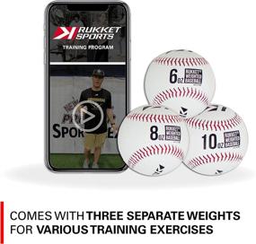 img 3 attached to 🏋️ Optimized Rukket Weighted Pitching Baseballs: Progession Throwing Balls for Training, Heavy Softballs for Hitting, Batting & Fielding Practice