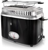 🍞 russell hobbs tr9150bkr toaster: sleek 2-slice design in stylish black logo