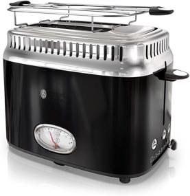 img 4 attached to 🍞 Russell Hobbs TR9150BKR Toaster: Sleek 2-Slice Design in Stylish Black
