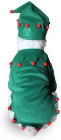 img 2 attached to 🎅 WORDERFUL Green Elf Dog Costume with Santa Hat - Christmas Xmas Pet Outfit Set with Leg Cuffs