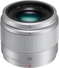 img 4 attached to Panasonic LUMIX H-H025E-K 25mm Silver Lens for G Series - Micro Four Thirds Camera