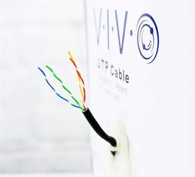 img 2 attached to 🔌 VIVO Черный кабель Ethernet Cat6 1 000 футов: водонепроницаемый, для использования на открытом воздухе, закапывание в землю - CCA провод, UTP катушка - кабель для тяжелых нагрузок, модель CABLE-V007.