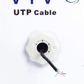 img 1 attached to 🔌 VIVO Черный кабель Ethernet Cat6 1 000 футов: водонепроницаемый, для использования на открытом воздухе, закапывание в землю - CCA провод, UTP катушка - кабель для тяжелых нагрузок, модель CABLE-V007.