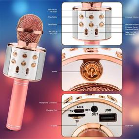 img 3 attached to Беспроводной Bluetooth-микрофон Портативный YouTube Rose