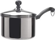 🍳 silver farberware classic 2-quart covered stainless steel saucepan logo