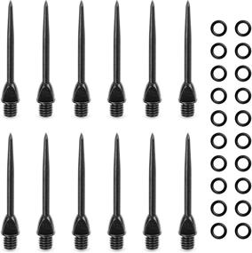 img 4 attached to 🎯 CyeeLife-Steel Dart Tips 12 Packs: Boost Accuracy with Rubber O Rings & Converter Points Adapter Points