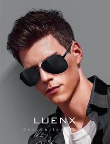 img 3 attached to 🕶️ Женские поляризованные солнцезащитные очки LUENX без защиты: стильные и функциональные очки.