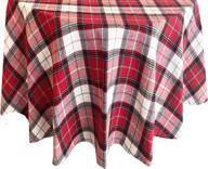 lintex cottage christmas tablecloth metallic logo