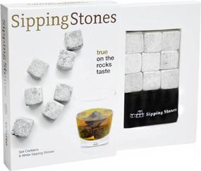 img 4 attached to 🥃 Chill in Style with Sipping Stones Whiskey Rocks Soapstone