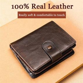 img 2 attached to HUANLANG Vintage Capacity Leather Wallets