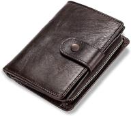 huanlang vintage capacity leather wallets logo