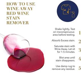 img 3 attached to 🍷 Red Wine Stain Remover Spray - Effective Solution for Wine Spots on Fabric, Upholstery, and Carpets - Laundry Stain Vanisher - Citrus Scent - 1 Gallon