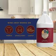 🍷 red wine stain remover spray - effective solution for wine spots on fabric, upholstery, and carpets - laundry stain vanisher - citrus scent - 1 gallon logo