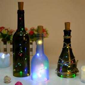 img 2 attached to 🎉 Bottle LED Lights - 6PCS Mini String Lighting for Wedding/Party Decoration - RGB Multi Color