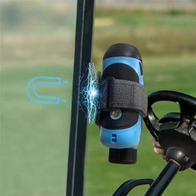 img 2 attached to 🏌️ Golf Rangefinder Magnetic Holder for Golf Cart Railing - Adjustable Strap Accessories, Ideal for HomeMount