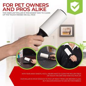 img 2 attached to 🐾 Extra Sticky Lint Rollers for Pet Hair - 6 Pack with 420 Sheets - Clothes Lint Remover