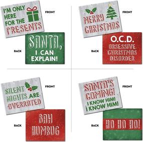 img 3 attached to 🎄 Christmas Photo Booth Props - 20 Designs, 8x10, Double Sided, Christmas Photo Booth Signs, Holiday Props for Photo Booths